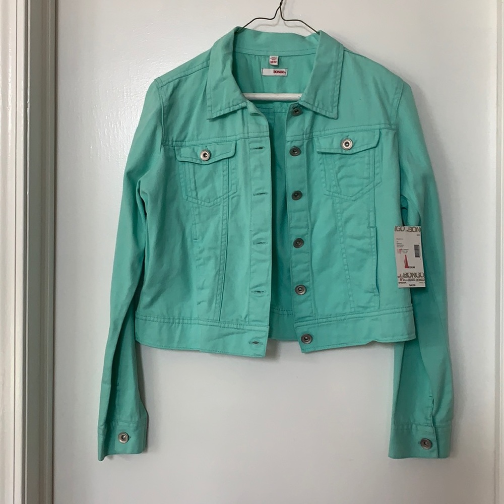 NWT Mint green quarter length jacket